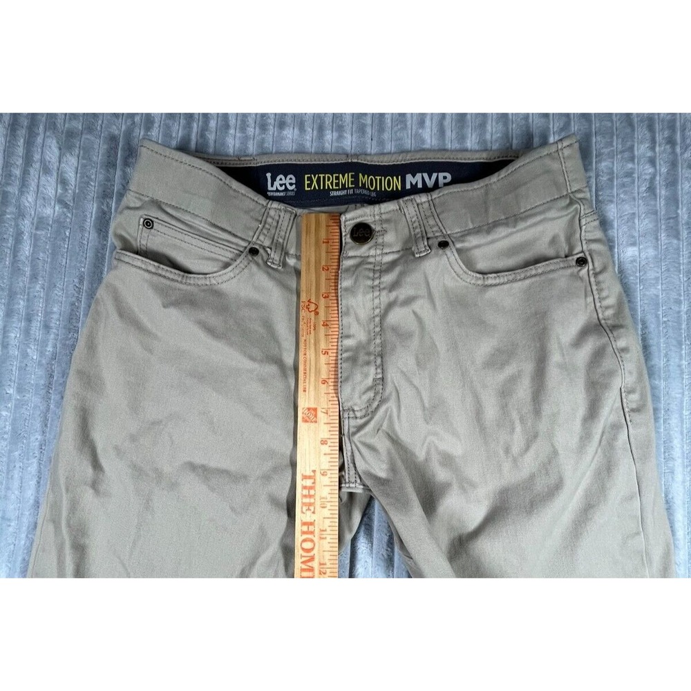 Lee Chino Pants Men's 32x31 Extreme Motion MVP Straight Fit Tapered Leg Stretch - Picture 12 of 15